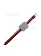 For Apple Watch Series 10 42mm / 9 8 7 41mm / 6 5 4 SE SE (2022) SE (2023) 40mm / 3 2 1 38mm Genuine Leather Watch Strap Pin Buckle Replacement Wrist Band - Brown