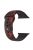 For Apple Watch Series 10 42mm / 9 8 7 41mm / 6 5 4 SE SE (2022) SE (2023) 40mm / 3 2 1 38mm Halloween Pattern Silicone Watch Band Replacement Wrist Strap, Size: S / M - Red Spiders