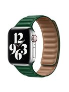 For Apple Watch Series 10 42mm / 9 8 7 41mm / 6 5 4 SE SE (2022) SE (2023) 40mm / 3 2 1 38mm Magnetic Watch Band Genuine Leather Replacement Strap - Alfalfa