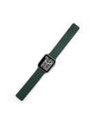 For Apple Watch Series 10 42mm / 9 8 7 41mm / 6 5 4 SE SE (2022) SE (2023) 40mm / 3 2 1 38mm Magnetic Watch Band Genuine Leather Replacement Strap - Cedar Green