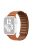 For Apple Watch Series 10 42mm / 9 8 7 41mm / 6 5 4 SE SE (2022) SE (2023) 40mm / 3 2 1 38mm Magnetic Watch Band Genuine Leather Replacement Strap - Golden Brown