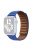 For Apple Watch Series 10 42mm / 9 8 7 41mm / 6 5 4 SE SE (2022) SE (2023) 40mm / 3 2 1 38mm Magnetic Watch Band Genuine Leather Replacement Strap - Klein Blue