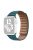 For Apple Watch Series 10 42mm / 9 8 7 41mm / 6 5 4 SE SE (2022) SE (2023) 40mm / 3 2 1 38mm Magnetic Watch Band Genuine Leather Replacement Strap - Malachite Green