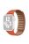 For Apple Watch Series 10 42mm / 9 8 7 41mm / 6 5 4 SE SE (2022) SE (2023) 40mm / 3 2 1 38mm Magnetic Watch Band Genuine Leather Replacement Strap - Orange