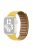 For Apple Watch Series 10 42mm / 9 8 7 41mm / 6 5 4 SE SE (2022) SE (2023) 40mm / 3 2 1 38mm Magnetic Watch Band Genuine Leather Replacement Strap - Orange Lemon Yellow