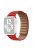 For Apple Watch Series 10 42mm / 9 8 7 41mm / 6 5 4 SE SE (2022) SE (2023) 40mm / 3 2 1 38mm Magnetic Watch Band Genuine Leather Replacement Strap - Red