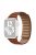 For Apple Watch Series 10 42mm / 9 8 7 41mm / 6 5 4 SE SE (2022) SE (2023) 40mm / 3 2 1 38mm Magnetic Watch Band Genuine Leather Replacement Strap - Saddle Brown