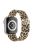 For Apple Watch Series 10 42mm / 9 8 7 41mm / 6 5 4 SE SE (2022) SE (2023) 40mm / 3 2 1 38mm Mesh Milanese Bracelet Watch Band Gradient Magnetic Strap Replacement - Golden Leopard Print