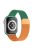 For Apple Watch Series 10 42mm / 9 8 7 41mm / 6 5 4 SE SE (2022) SE (2023) 40mm / 3 2 1 38mm Mesh Milanese Bracelet Watch Band Gradient Magnetic Strap Replacement - Gradient Green / Orange