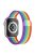 For Apple Watch Series 10 42mm / 9 8 7 41mm / 6 5 4 SE SE (2022) SE (2023) 40mm / 3 2 1 38mm Mesh Milanese Bracelet Watch Band Gradient Magnetic Strap Replacement - Rainbow