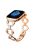 For Apple Watch Series 10 42mm / 9 8 7 41mm / 6 5 4 SE SE (2022) SE (2023) 40mm / 3 2 1 38mm Metal Watch Band Rhinestone Decorated Watch Strap - Rose Gold