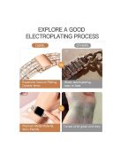 For Apple Watch Series 10 42mm / 9 8 7 41mm / 6 5 4 SE SE (2022) SE (2023) 40mm / 3 2 1 38mm Metal Watch Strap Quick Release Watch Band Rhinestone Decorated Butterfly Watchband - Rose Gold