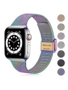 For Apple Watch Series 10 42mm / 9 8 7 41mm / 6 5 4 SE SE (2022) SE (2023) 40mm / 3 2 1 38mm Milanese Mesh Stainless Steel Watch Band Wrist Strap - Multi-Color