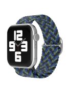 For Apple Watch Series 10 42mm / 9 8 7 41mm / 6 5 4 SE SE (2022) SE (2023) 40mm / 3 2 1 38mm Nylon Braided Watch Band Adjustable Wrist Strap Replacement - Camouflage Blue