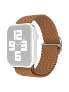 For Apple Watch Series 10 42mm / 9 8 7 41mm / 6 5 4 SE SE (2022) SE (2023) 40mm / 3 2 1 38mm Nylon Braided Watch Band Adjustable Wrist Strap Replacement - Coffee