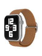 For Apple Watch Series 10 42mm / 9 8 7 41mm / 6 5 4 SE SE (2022) SE (2023) 40mm / 3 2 1 38mm Nylon Braided Watch Band Adjustable Wrist Strap Replacement - Coffee