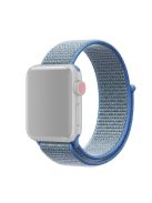 For Apple Watch Series 10 42mm / 9 8 7 41mm / 6 5 4 SE SE (2022) SE (2023) 40mm / 3 2 1 38mm Nylon Watch Band Adjustable Strap - Baby Blue