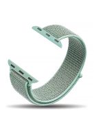 For Apple Watch Series 10 42mm / 9 8 7 41mm / 6 5 4 SE SE (2022) SE (2023) 40mm / 3 2 1 38mm Nylon Watch Band Adjustable Strap - Cyan