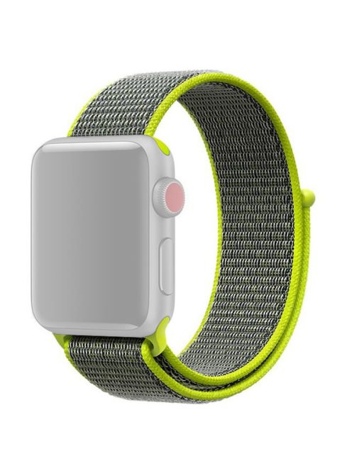 For Apple Watch Series 10 42mm / 9 8 7 41mm / 6 5 4 SE SE (2022) SE (2023) 40mm / 3 2 1 38mm Nylon Watch Band Adjustable Strap - Green