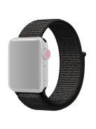 For Apple Watch Series 10 42mm / 9 8 7 41mm / 6 5 4 SE SE (2022) SE (2023) 40mm / 3 2 1 38mm Nylon Watch Band Adjustable Strap - Official Black