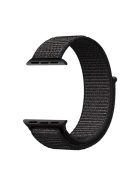 For Apple Watch Series 10 42mm / 9 8 7 41mm / 6 5 4 SE SE (2022) SE (2023) 40mm / 3 2 1 38mm Nylon Watch Band Adjustable Strap - Official Black