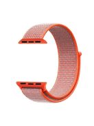 For Apple Watch Series 10 42mm / 9 8 7 41mm / 6 5 4 SE SE (2022) SE (2023) 40mm / 3 2 1 38mm Nylon Watch Band Adjustable Strap - Orange