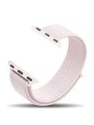 For Apple Watch Series 10 42mm / 9 8 7 41mm / 6 5 4 SE SE (2022) SE (2023) 40mm / 3 2 1 38mm Nylon Watch Band Adjustable Strap - Pink