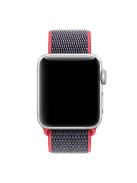 For Apple Watch Series 10 42mm / 9 8 7 41mm / 6 5 4 SE SE (2022) SE (2023) 40mm / 3 2 1 38mm Nylon Watch Band Adjustable Strap - Red