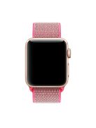 For Apple Watch Series 10 42mm / 9 8 7 41mm / 6 5 4 SE SE (2022) SE (2023) 40mm / 3 2 1 38mm Nylon Watch Band Adjustable Strap - Rose