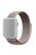 For Apple Watch Series 10 42mm / 9 8 7 41mm / 6 5 4 SE SE (2022) SE (2023) 40mm / 3 2 1 38mm Nylon Watch Band Adjustable Strap - Rose Gold Color