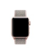 For Apple Watch Series 10 42mm / 9 8 7 41mm / 6 5 4 SE SE (2022) SE (2023) 40mm / 3 2 1 38mm Nylon Watch Band Adjustable Strap - Rose Gold Color