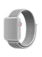 For Apple Watch Series 10 42mm / 9 8 7 41mm / 6 5 4 SE SE (2022) SE (2023) 40mm / 3 2 1 38mm Nylon Watch Band Adjustable Strap - White