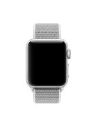 For Apple Watch Series 10 42mm / 9 8 7 41mm / 6 5 4 SE SE (2022) SE (2023) 40mm / 3 2 1 38mm Nylon Watch Band Adjustable Strap - White