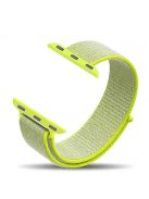 For Apple Watch Series 10 42mm / 9 8 7 41mm / 6 5 4 SE SE (2022) SE (2023) 40mm / 3 2 1 38mm Nylon Watch Band Adjustable Strap - Yellow