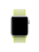 For Apple Watch Series 10 42mm / 9 8 7 41mm / 6 5 4 SE SE (2022) SE (2023) 40mm / 3 2 1 38mm Nylon Watch Band Adjustable Strap - Yellow