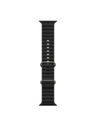 For Apple Watch Series 10 42mm / 9 8 7 41mm / 6 5 4 SE SE (2022) SE (2023) 40mm / 3 2 1 38mm Ocean Band Adjustable Silicone Sport Loop Strap - Black