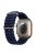 For Apple Watch Series 10 42mm / 9 8 7 41mm / 6 5 4 SE SE (2022) SE (2023) 40mm / 3 2 1 38mm Ocean Band Adjustable Silicone Sport Loop Strap - Midnight Blue