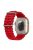 For Apple Watch Series 10 42mm / 9 8 7 41mm / 6 5 4 SE SE (2022) SE (2023) 40mm / 3 2 1 38mm Ocean Band Adjustable Silicone Sport Loop Strap - Red