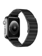 For Apple Watch Series 10 42mm / 9 8 7 41mm / 6 5 4 SE SE (2022) SE (2023) 40mm / 3 2 1 38mm Quick Release Watch Band Magnetic Stainless Steel Replacement Watch Strap - Black