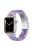 For Apple Watch Series 10 42mm / 9 8 7 41mm / 6 5 4 SE SE (2022) SE (2023) 40mm / 3 2 1 38mm Resin Band Stainless Steel Buckle Replacement Watch Strap - Purple / Pink Flowers