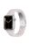 For Apple Watch Series 10 42mm / 9 8 7 41mm / 6 5 4 SE SE (2022) SE (2023) 40mm / 3 2 1 38mm Resin Band Stainless Steel Buckle Replacement Watch Strap - Shell White