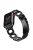 For Apple Watch Series 10 42mm / 9 8 7 41mm / 6 5 4 SE SE (2022) SE (2023) 40mm / 3 2 1 38mm Resin Smart Watch Strap D Shape Design Wristband with Stainless Steel Buckle - Black