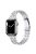 For Apple Watch Series 10 42mm / 9 8 7 41mm / 6 5 4 SE SE (2022) SE (2023) 40mm / 3 2 1 38mm Rhinestone + Stainless Steel 5 Rows Watch Band Double Buckle Wrist Strap - Silver