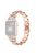 For Apple Watch Series 10 42mm / 9 8 7 41mm / 6 5 4 SE SE (2022) SE (2023) 40mm / 3 2 1 38mm Rhinestone Decorated Watch Strap Quick Release Metal Watch Band Replacement Watchband - Rose Gold