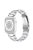 For Apple Watch Series 10 42mm / 9 8 7 41mm / 6 5 4 SE SE (2022) SE (2023) 40mm / 3 2 1 38mm Rhinestones Resin Wristband Stainless Steel Bracelet Replacement - Silver / White