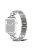 For Apple Watch Series 10 42mm / 9 8 7 41mm / 6 5 4 SE SE (2022) SE (2023) 40mm / 3 2 1 38mm Rhombus Bracelet Smart Watch Band Zinc Alloy Wrist Strap Replacement - Silver