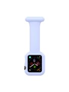 For Apple Watch Series 10 42mm / 9 8 7 41mm / 6 5 4 SE SE (2022) SE (2023) 40mm / 3 2 1 38mm Shockproof Silicone Smartwatch Frame Protector Watch Band Replacement - Cornflower Blue