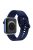 For Apple Watch Series 10 42mm / 9 8 7 41mm / 6 5 4 SE SE (2022) SE (2023) 40mm / 3 2 1 38mm Silicone Smartwatch Band Replacement Wrist Strap with Active Iron Buckle - Midnight Blue