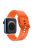 For Apple Watch Series 10 42mm / 9 8 7 41mm / 6 5 4 SE SE (2022) SE (2023) 40mm / 3 2 1 38mm Silicone Smartwatch Band Replacement Wrist Strap with Active Iron Buckle - Orange