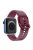 For Apple Watch Series 10 42mm / 9 8 7 41mm / 6 5 4 SE SE (2022) SE (2023) 40mm / 3 2 1 38mm Silicone Smartwatch Band Replacement Wrist Strap with Active Iron Buckle - Wine Red